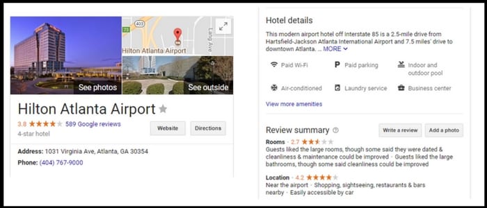google my business hotel marketing