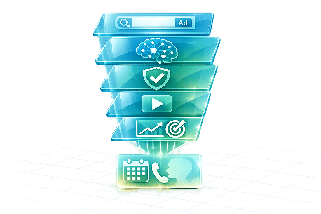 Plastic surgeon marketing strategy funnel for generating leads, consultations, and patient bookings Online marketing funnel for cosmetic surgery practices with SEO, paid ads, and conversion tracking tools