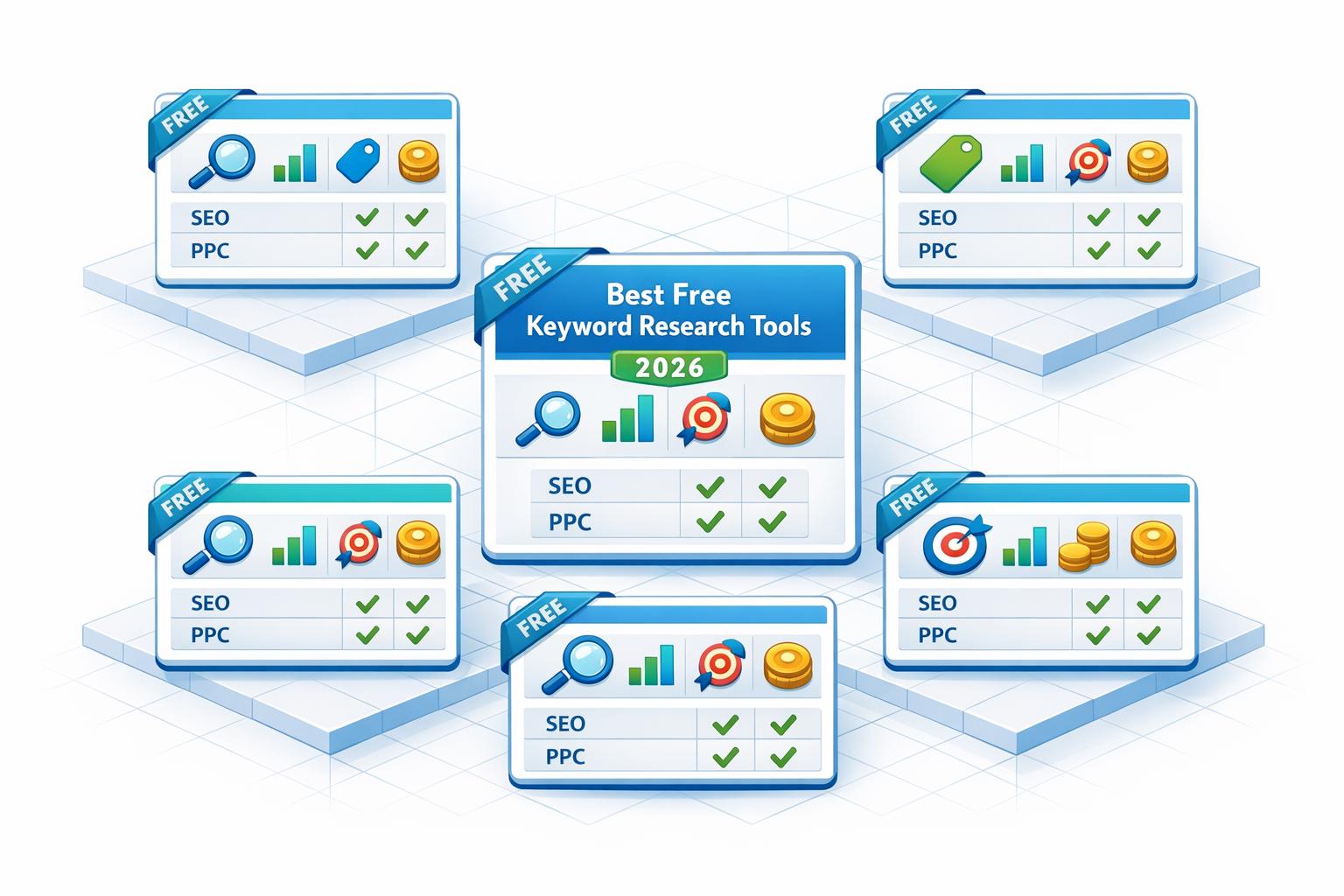 A comparison of the best free keyword research tools for SEO and PPC advertising campaigns in 2026.