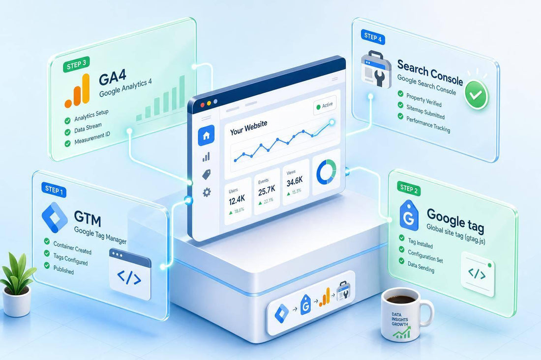 Google Tag Manager, GA4 & Search Console Setup: Full 2026 Guide