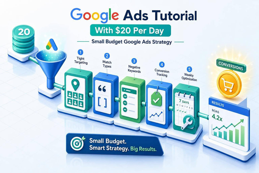 $20 Per Day Google Ads Strategy: Small Budget Setup Guide
