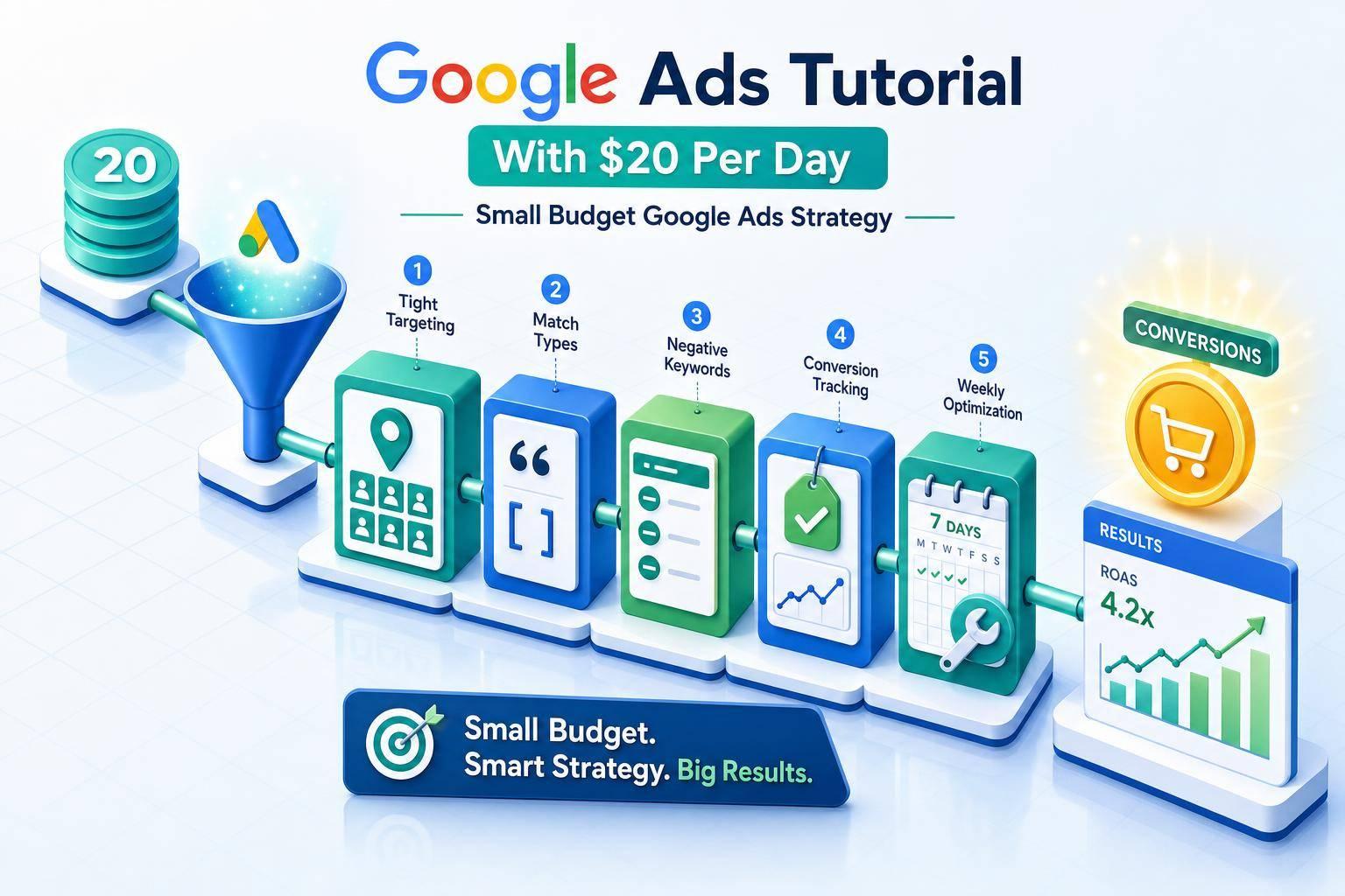 $20 Per Day Google Ads Strategy: Small Budget Setup Guide