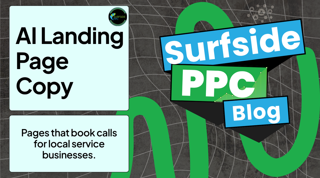 Writing landing page copy with AI for a local service business