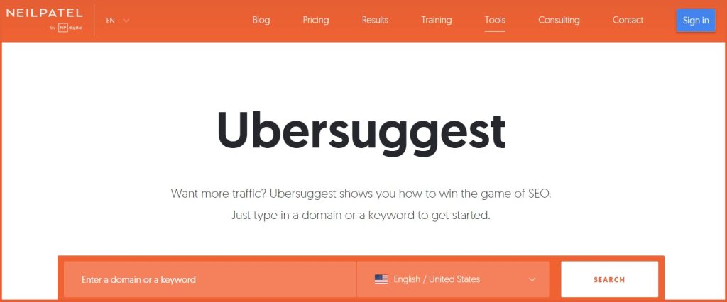 ubersuggest helps neil patel drive more backlinks to his website