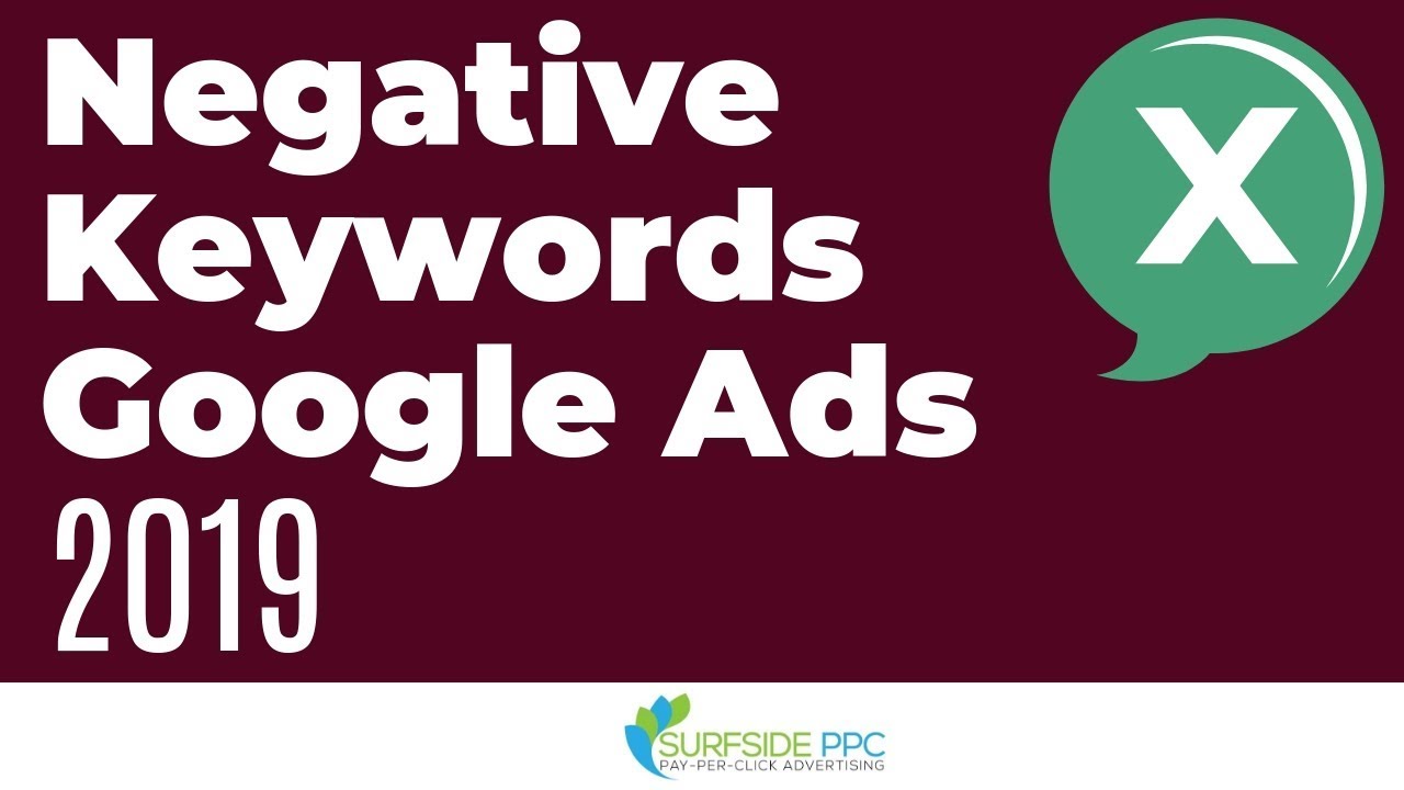 google ads negative keywords