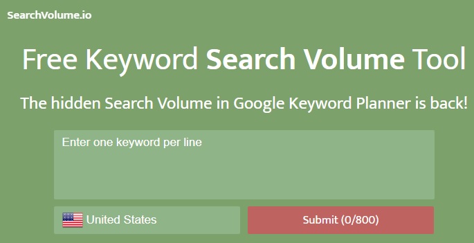 Google search volume on sale tool