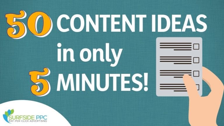 Get 50 Website Content Ideas in 5 Minutes