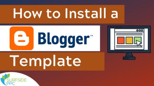 install blogger template