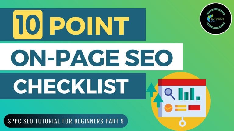 10 Point On-Page SEO Checklist and Tutorial 2020