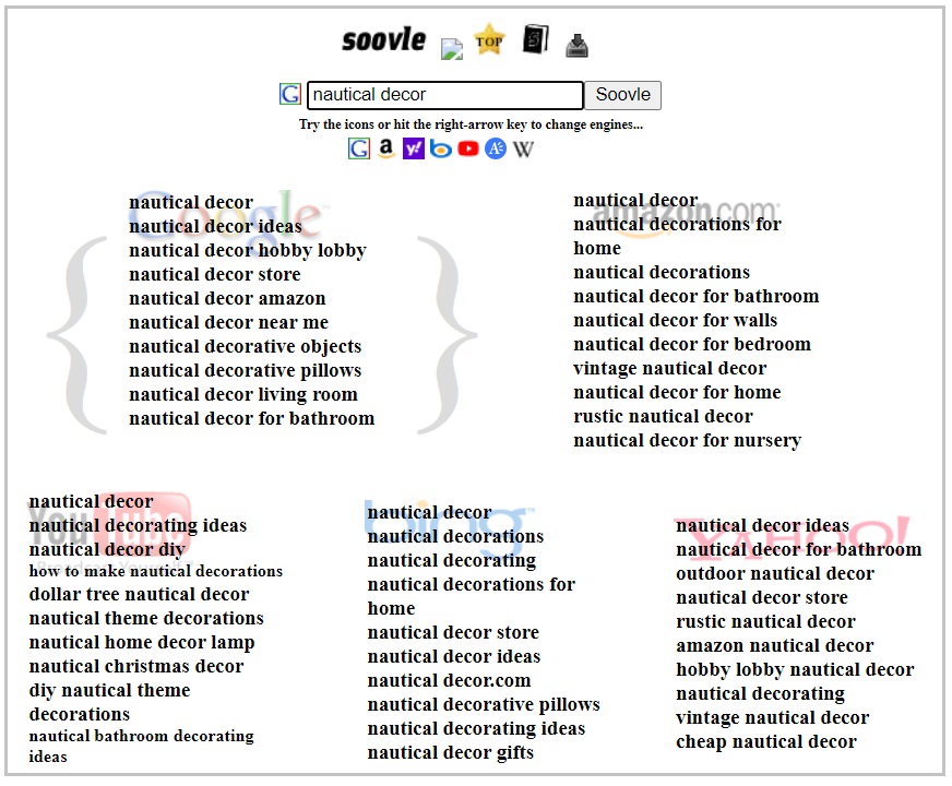free keyword research with soovle