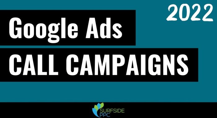 google ads call campaigns