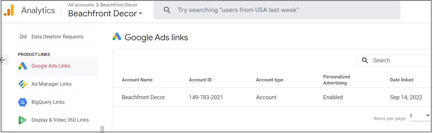 link google analytics 4 to google ads 2