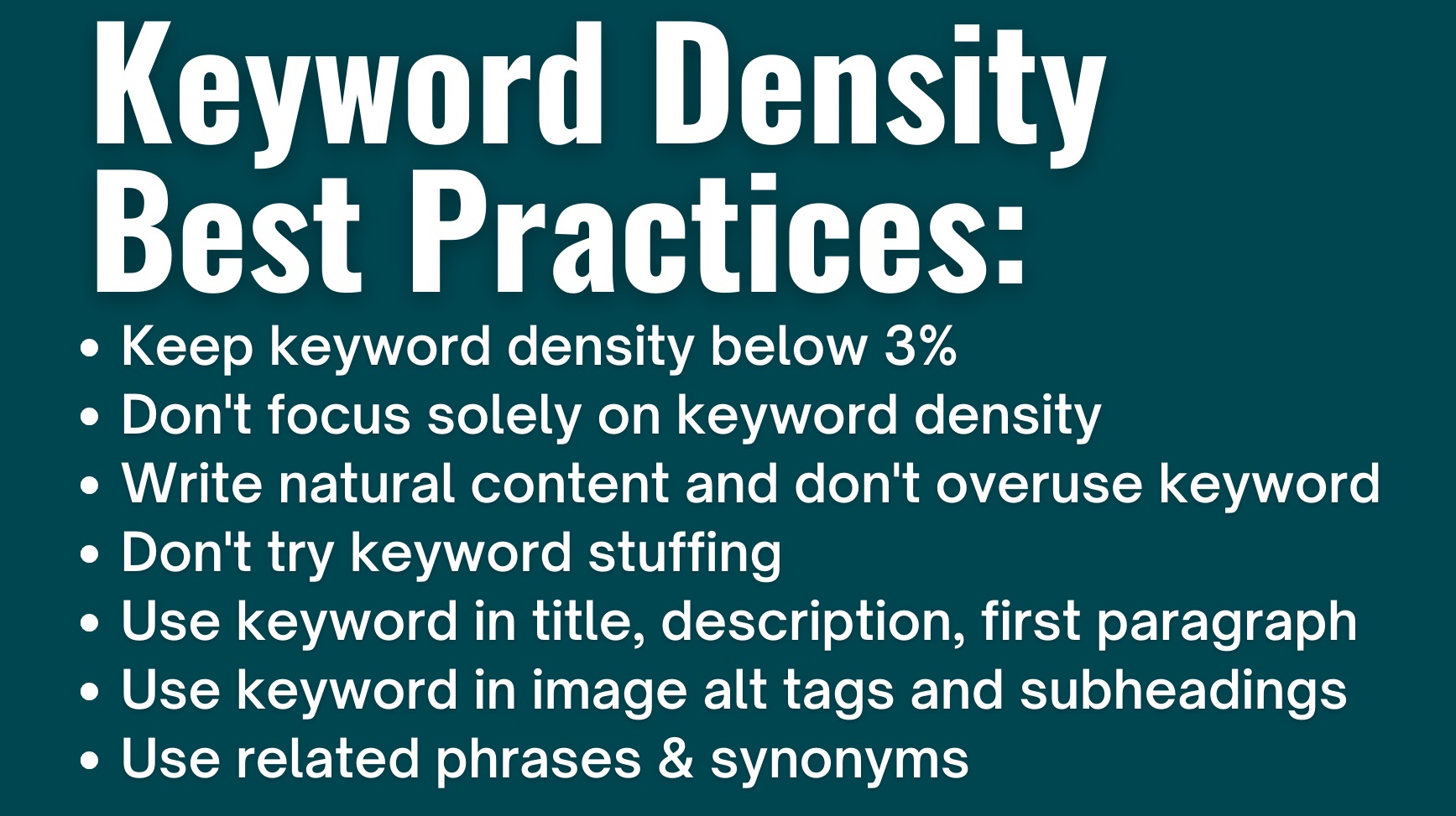 keyword density best practices