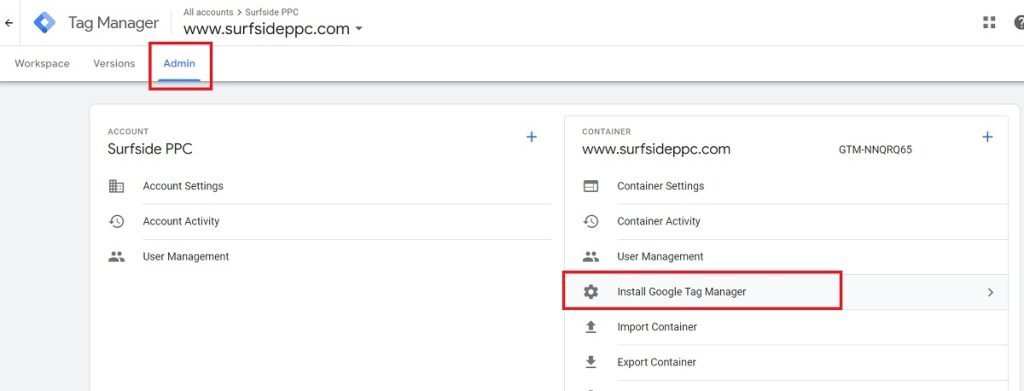 install google tag manager on your website 1