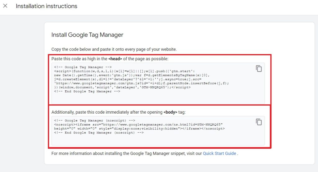 install google tag manager on your website 2