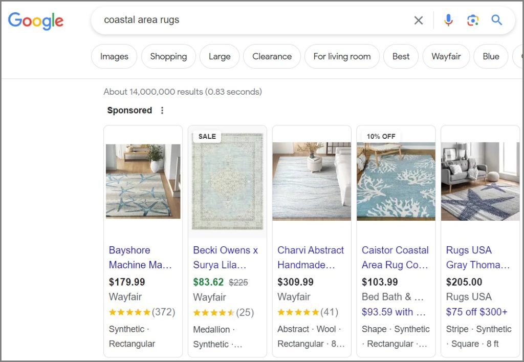 google shopping ads