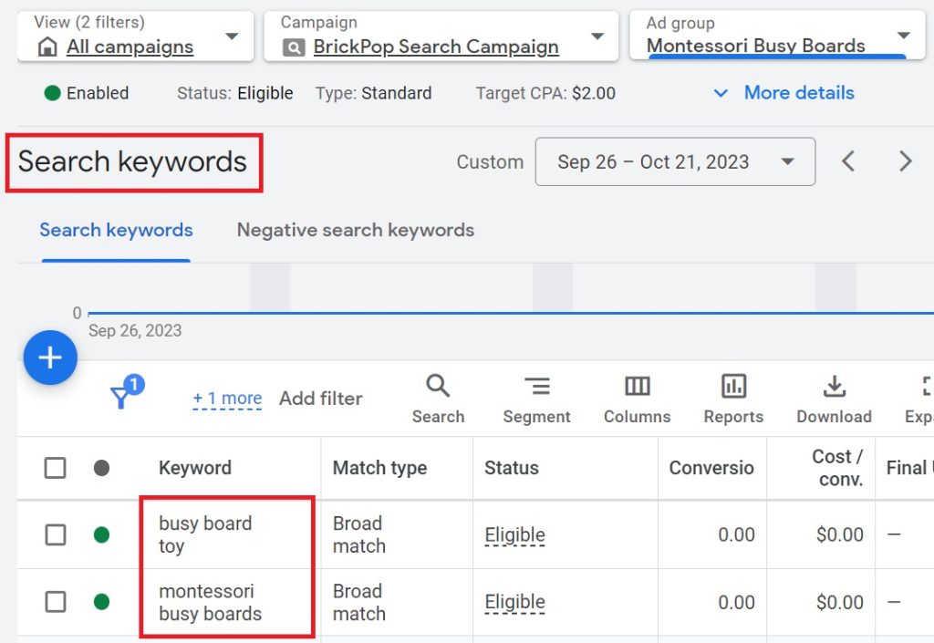 responsive search ads should align with your keyword targeting for the best results
